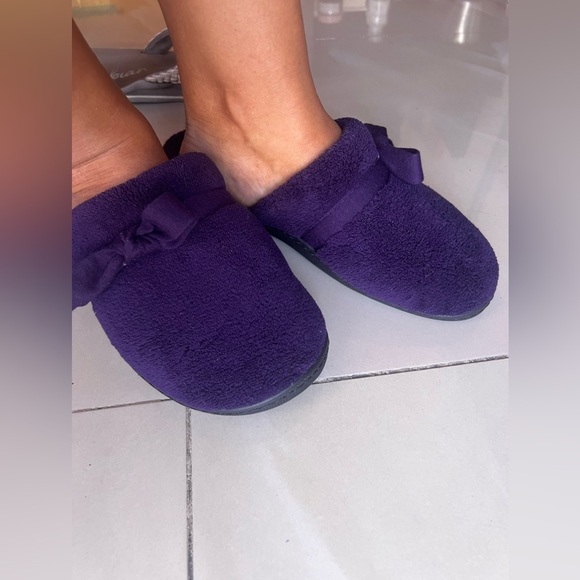 Laura Ashley Slippers outside or indoor Size L (8-9) fabric upper man made comfy - Picture 4 of 14